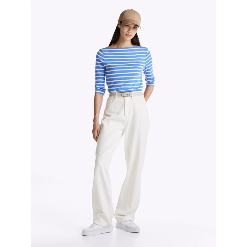 Tommy Hilfiger Slim 3/4 Sleeve Boat Neck T-Shirt image number 3